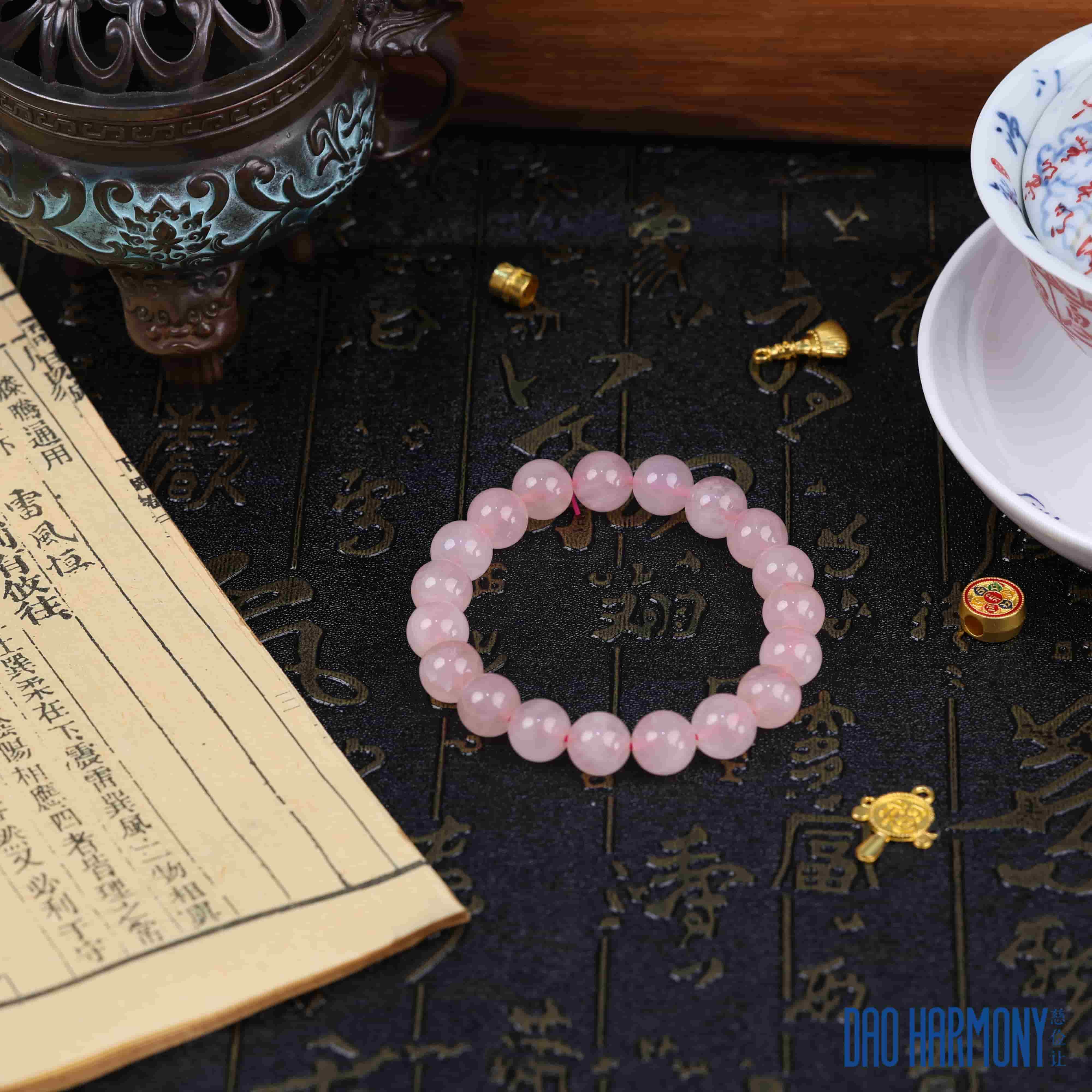 Natural Madagascar pink crystal bracelet