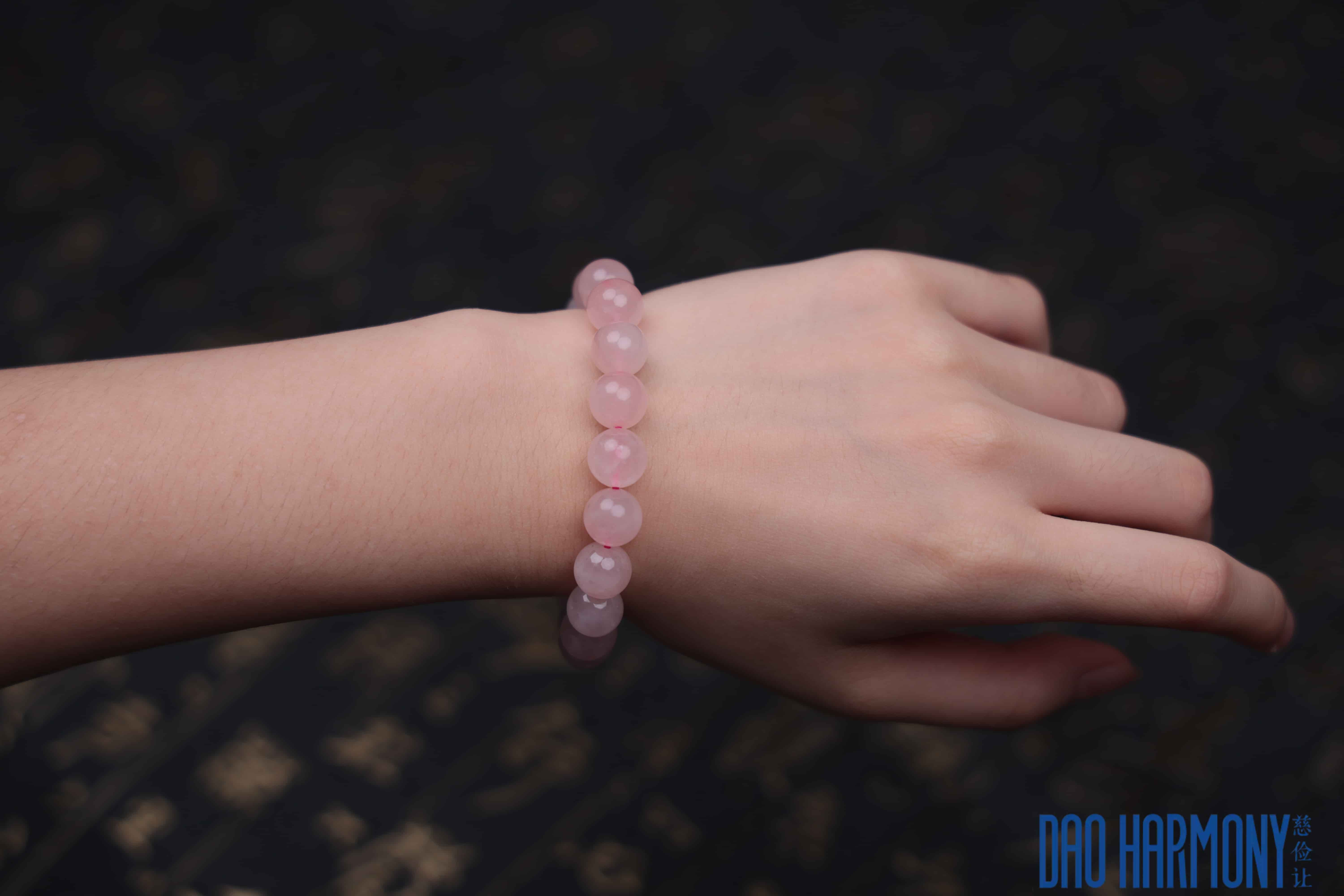 Natural Madagascar pink crystal bracelet