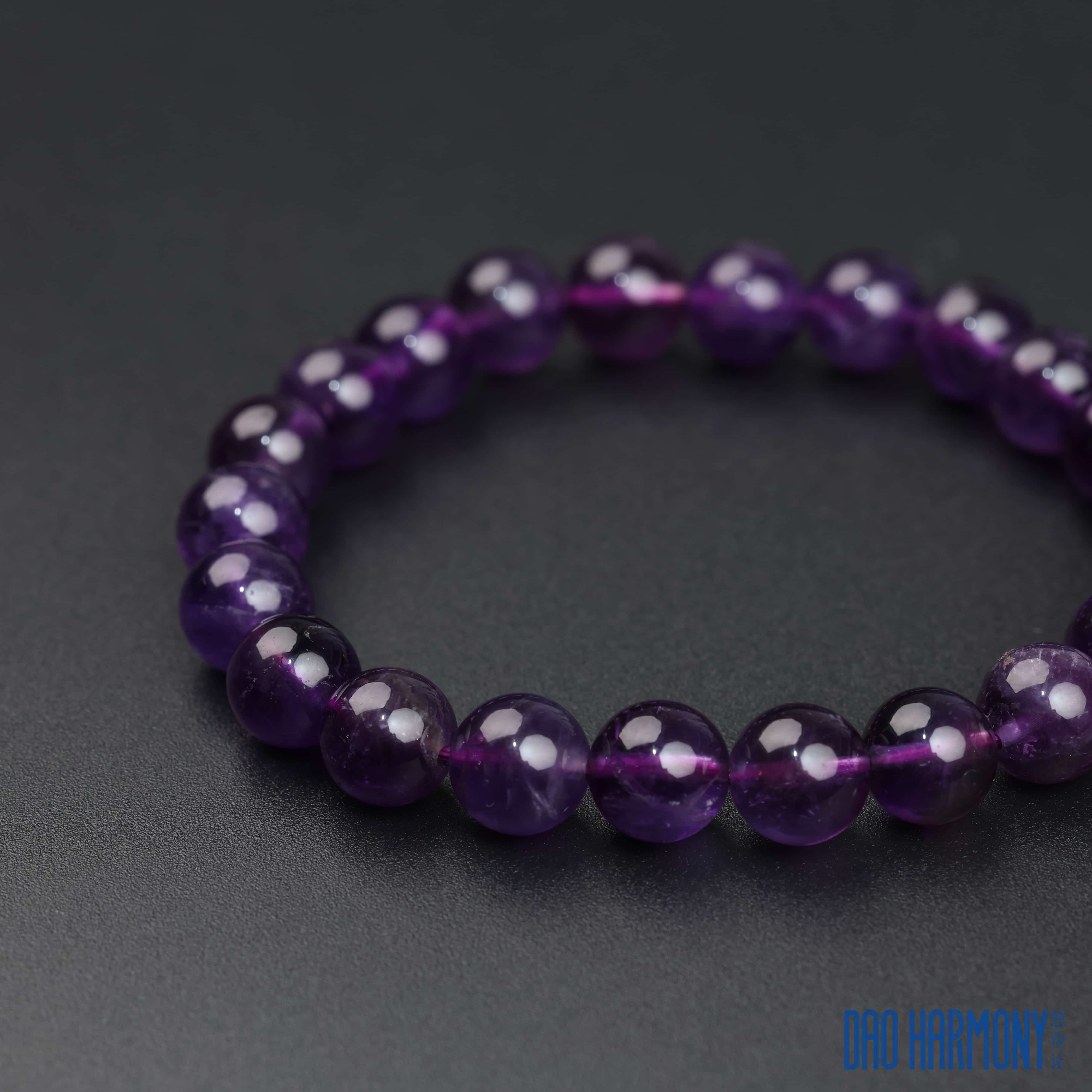 natural amethyst bracelet five elements fire