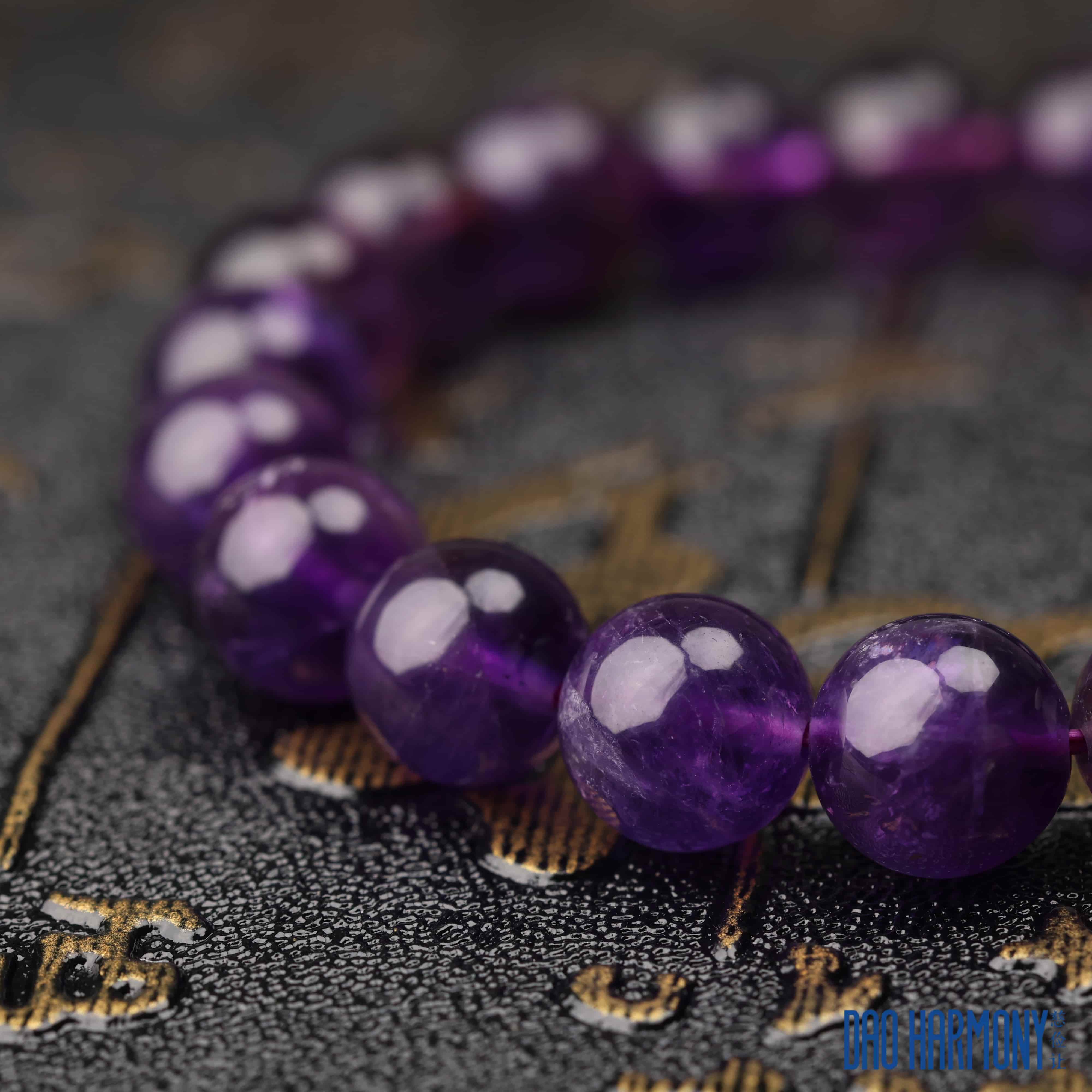 natural amethyst bracelet five elements fire