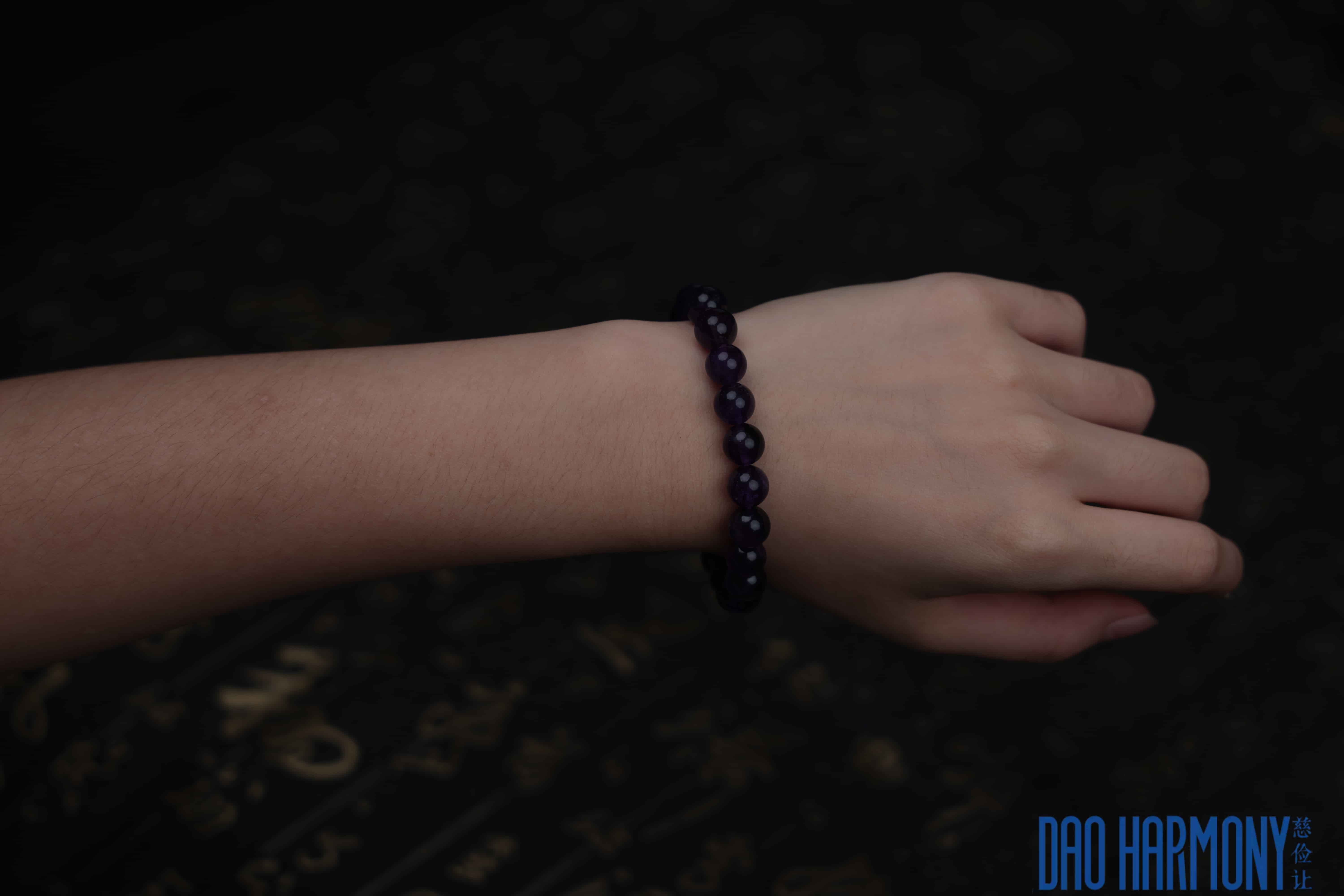 natural amethyst bracelet five elements fire