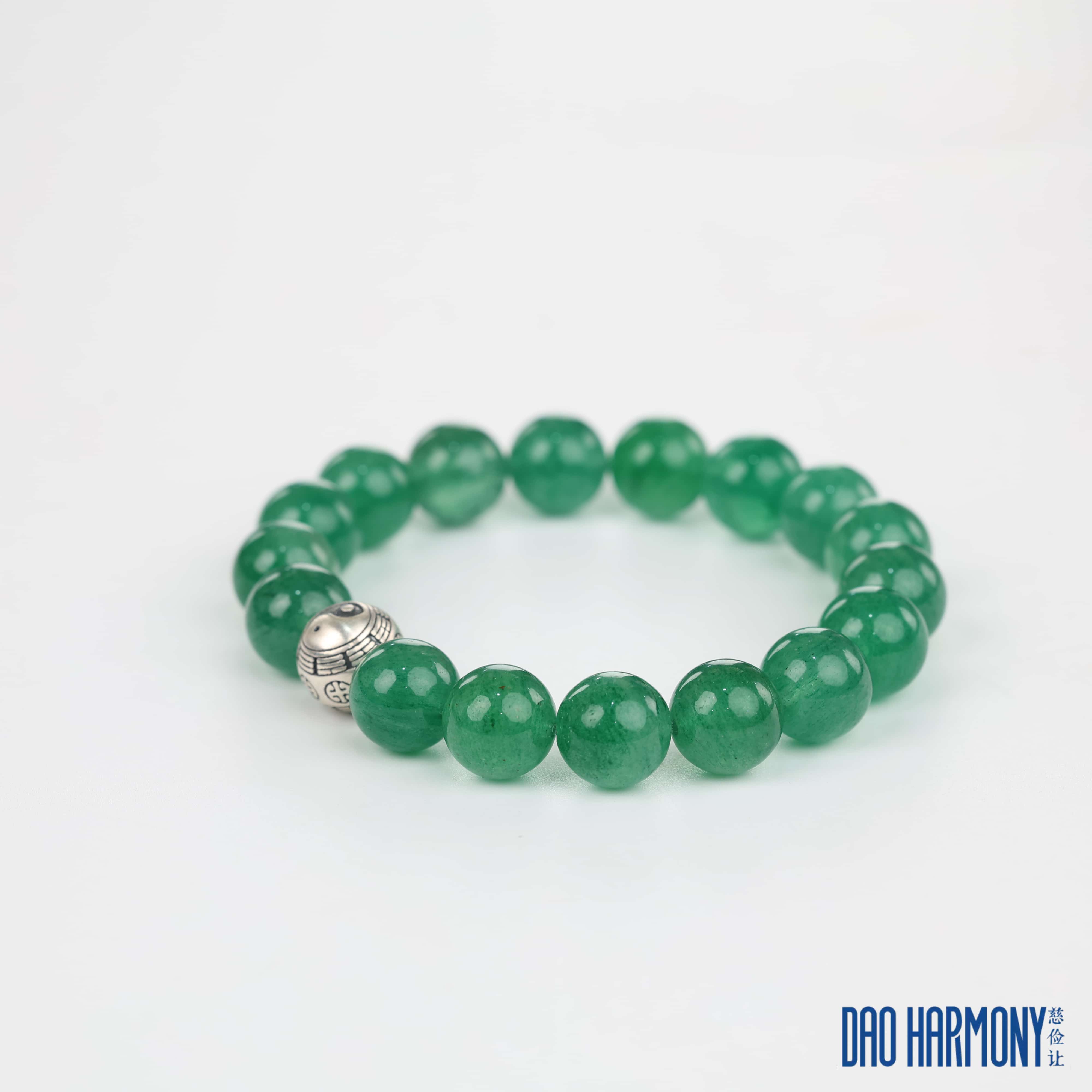 Old green sandalwood with Alxa and South Red Agate bracelet